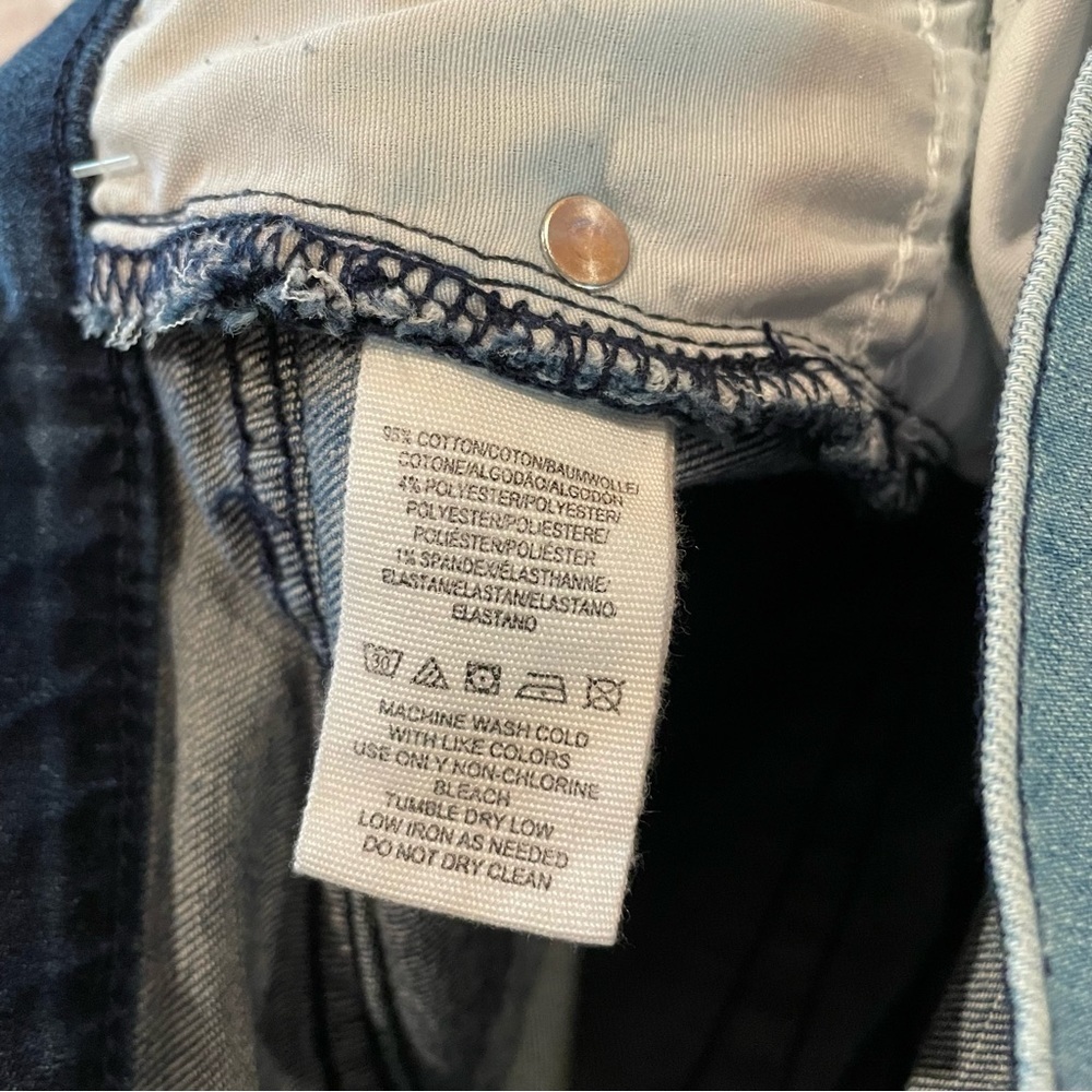 Free People Mid Rise Busted Knee Stretchy Skinny Jeans 24 NWT - Picture 10 of 13